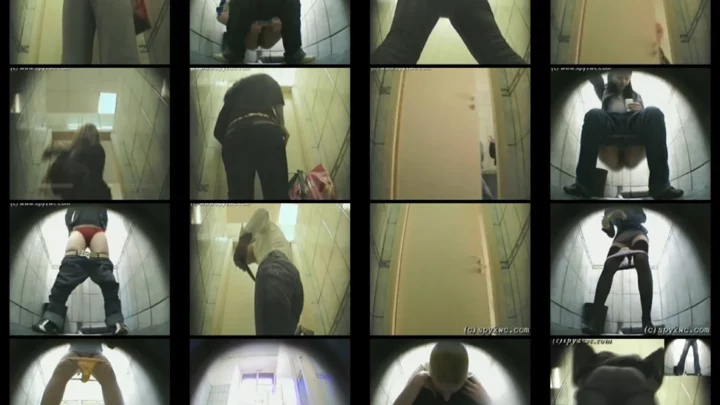ロシア大学トイレ盗撮 女子学生が個室で放尿する隠しカメラ映像 のスクリーンショット 5