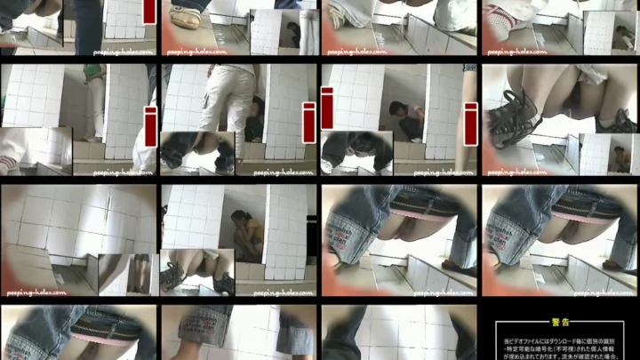 中国女子大6 – トイレ盗撮映像 覗き穴から盗撮した女子大生のトイレ行為 のスクリーンショット 5