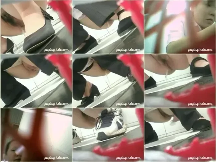 動画を再生:中国の公衆トイレに仕掛けた隠しカメラ映像 覗き穴から盗撮した無修正の素人女性たち3作品