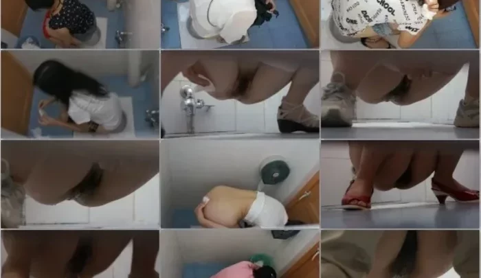中国大学トイレ盗撮シリーズ第10弾！若くて可愛い女子学生たちが用を足す姿を隠しカメラで捉えた高画質映像