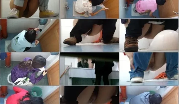 中国大学トイレ盗撮シリーズ 無毛から毛深いまで若くて可愛い女子学生たちの用足し映像