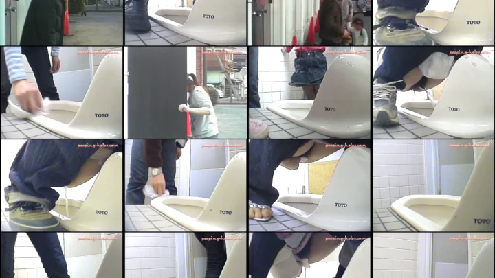 和式トイレでの盗撮映像。隠しカメラで捉えた素人女性のトイレ行為。 のスクリーンショット 5