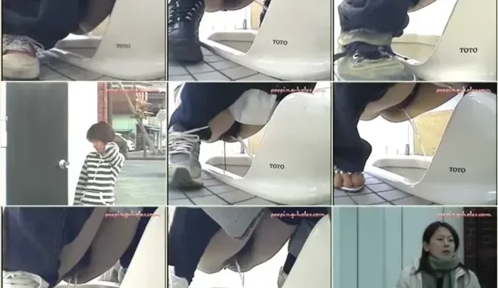 和式トイレでの盗撮映像。隠しカメラで捉えた素人女性のトイレ行為。 のスクリーンショット 6
