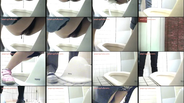 和式トイレの盗撮映像 隠しカメラで覗かれる無防備な女性たち のスクリーンショット 5