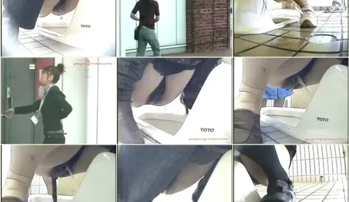 和式トイレ盗撮19 – 隠しカメラで捉えた素人のトイレ盗撮映像