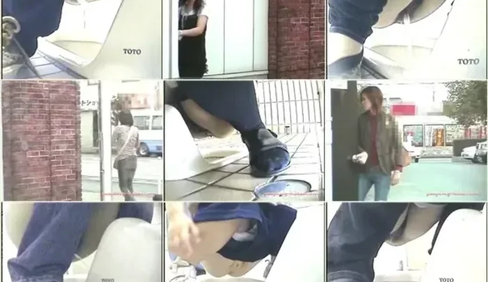 和式トイレ盗撮 隠しカメラ映像 トイレで用を足す女性たちの無防備な姿