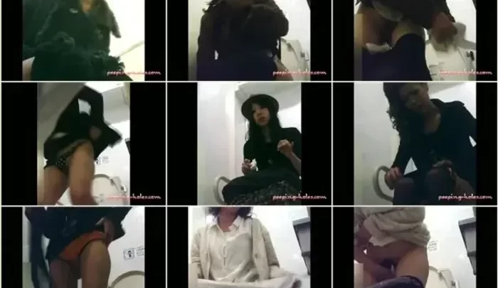 コンビニトイレ盗撮3 覗き穴から見えた美しいアジアン美女のおしっこ映像