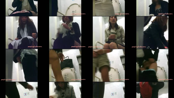 コンビニトイレ盗撮4 覗き穴から美しいアジア人女性のおしっこを盗撮 のスクリーンショット 5