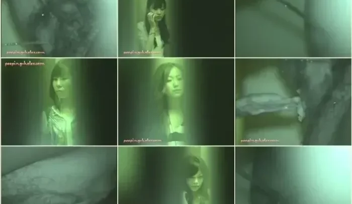 居酒屋トイレ11 覗き穴から盗撮 無修正隠しカメラ映像 暗視ナイトビジョン