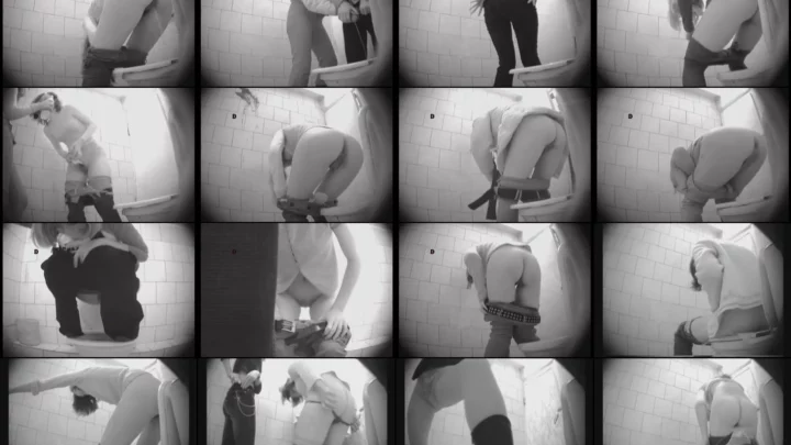 大学トイレ盗撮 ロシア人女子学生が個室で放尿する隠し撮り映像 のスクリーンショット 5