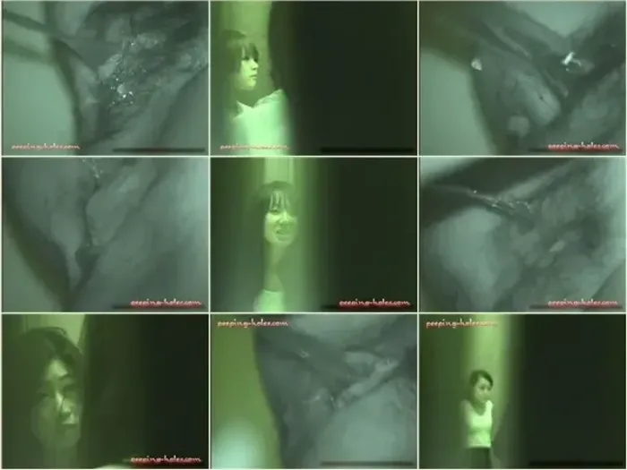 動画を再生:居酒屋トイレ盗撮24 – 覗き穴から撮影した無修正隠しカメラ映像、ナイトビジョンで捉えた女子の用足し