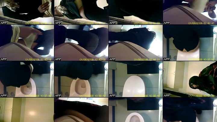 洗面所盗撮 3つのアングルから覗くトイレ個室の無防備な瞬間 のスクリーンショット 5
